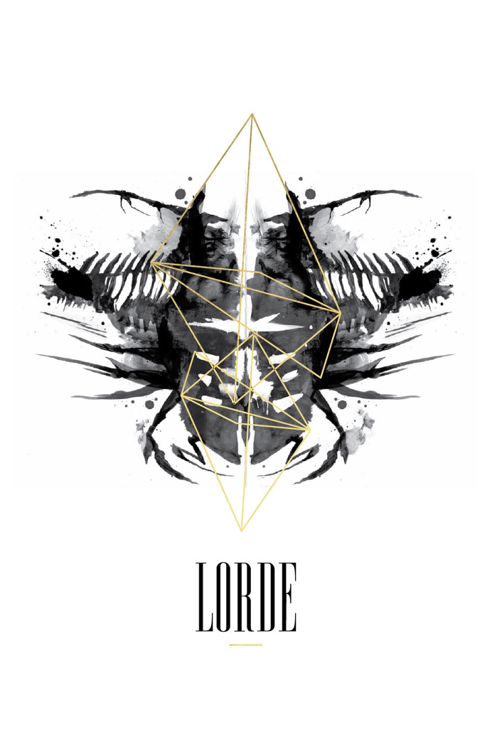 lorde band poster, band, poster design, poster, music album, fan art, album, music, graphic design, simple design, clean design, fashion, li