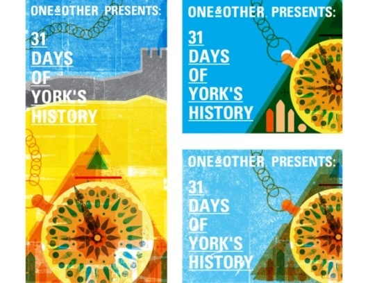 One & Other Banners #banners #geometric #texture #website #illustration #mixed #media #oneother