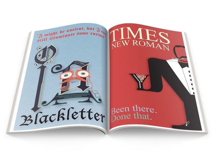 Typography Zine: Spread 3 #zine #design #publication #typefaces #introduction #to #typography