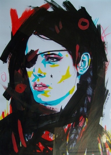 Marker Portraits by Mr Frivolous | Abduzeedo | Graphic Design Inspiration and Photoshop Tutorials #illustration #portrait #color #marker