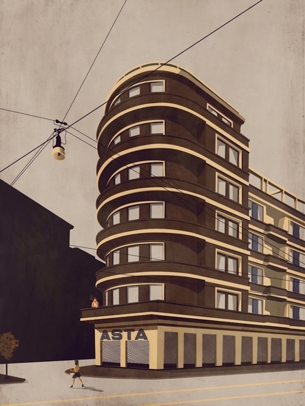 4 Conestoga Building in Pittsburg #illustration #architecture