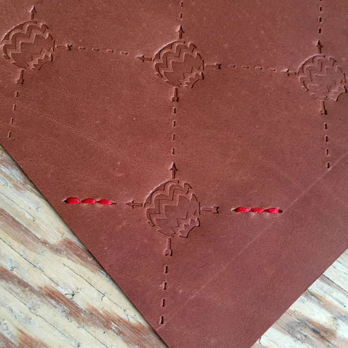Custom Leather wrap for Synesso Hydra. Made by Eighteen32 for Vagabond Coffee Co. #coffee #branding #synesso #leather