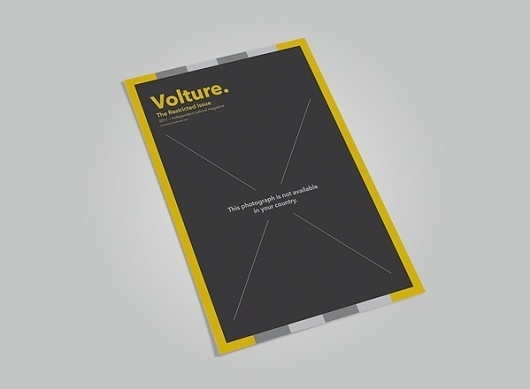 Volture Magazine on the Behance Network #cover #black #magazine