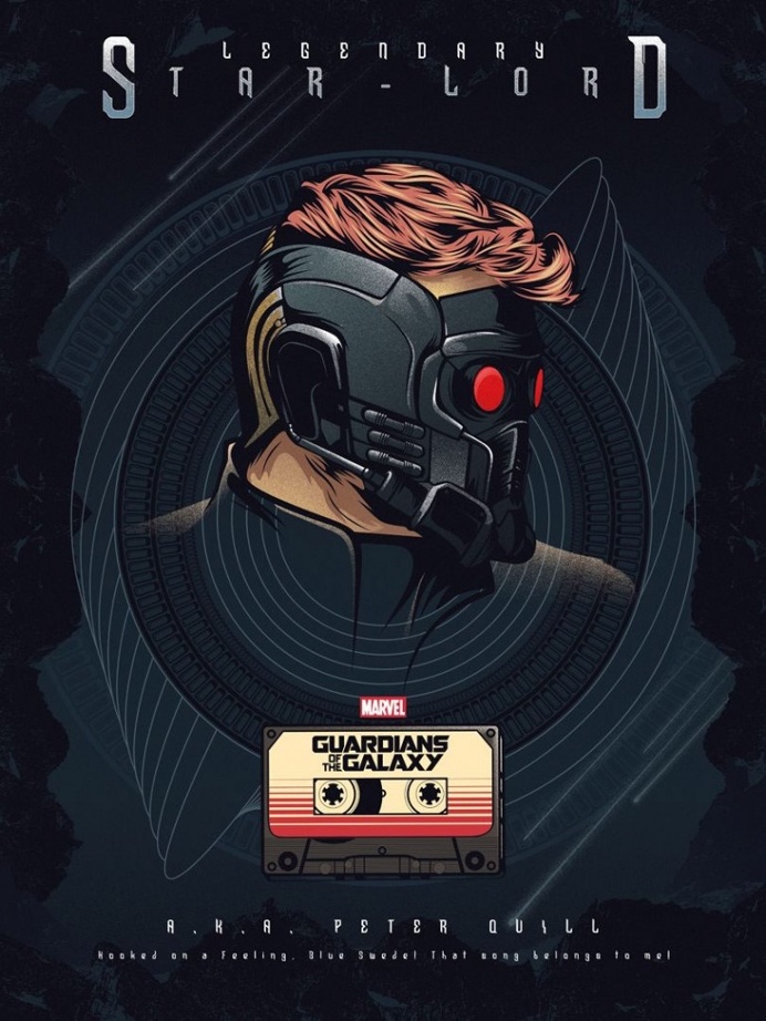 Guardians of the Galaxy Poster – Created by Oliver Merza