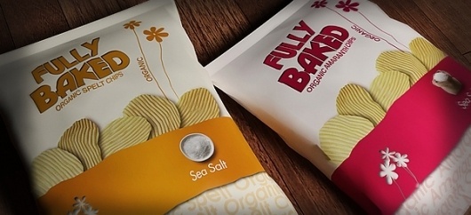 Fully Baked Chips on the Behance Network #fully #print #design #chips #healthy #baked #package