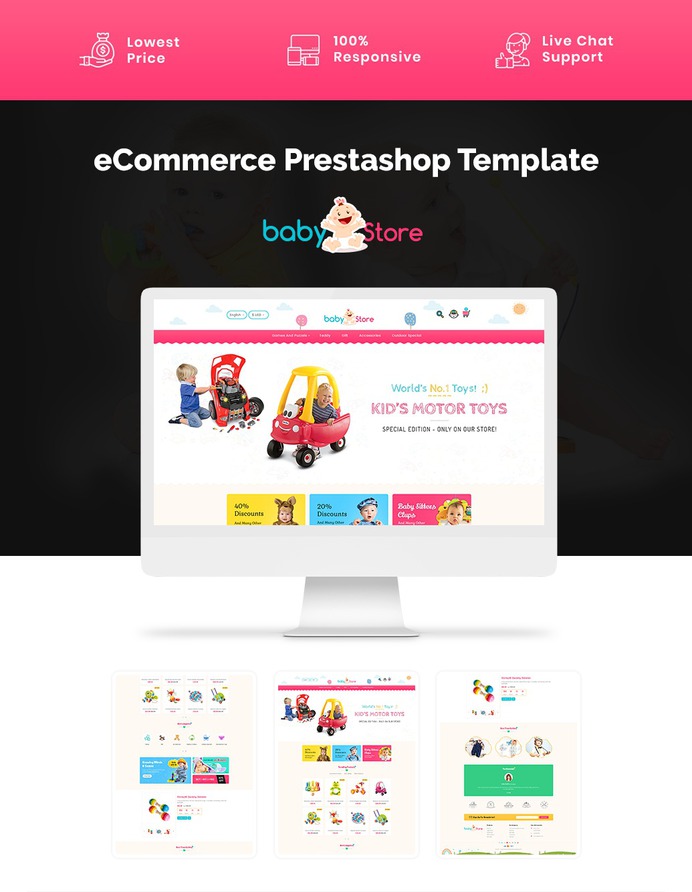 #Baby #Toys Store - #Prestashop #Responsive #Theme | #TemplateTrip #eCommerce #Website #Design #Template
