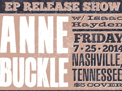 Anne Buckle Ep Release promo