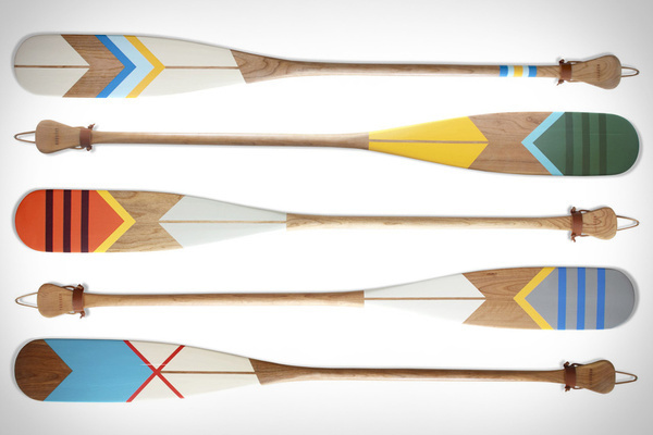 Norquay Canoe Paddles #pattern #wooden #color #paint #paddles