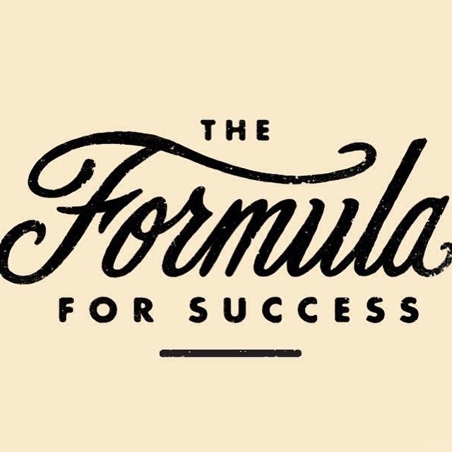 The formula for success by Steve Wolf