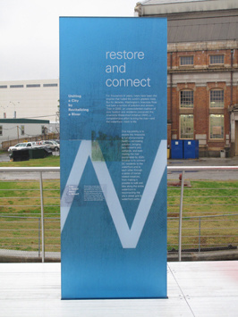Russell Design | Selected Work : Environmental Graphic Design : Diamond Teague Pier #material