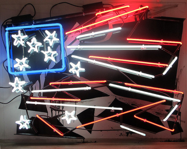 "The 1992 Los Angeles Riots" PATRICK MARTINEZ #acrylic #sculpture #art #neon