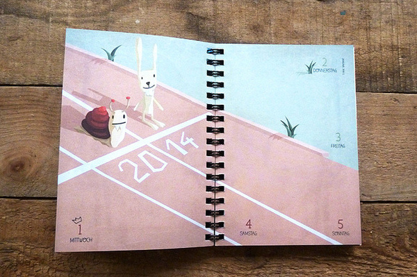 Prinz Apfel 2014 #agenda #prinzapfel #planner #illustration #diary #taschenkalender