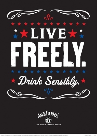 Ad of the Day: Jack Daniel's | Adweek #whiskey #white #red #letterpress #daniels #jack #blue