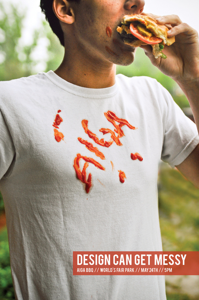 Messy Design #ketchup #food #photography #poster #aiga