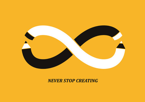 Never Stop Creating #design