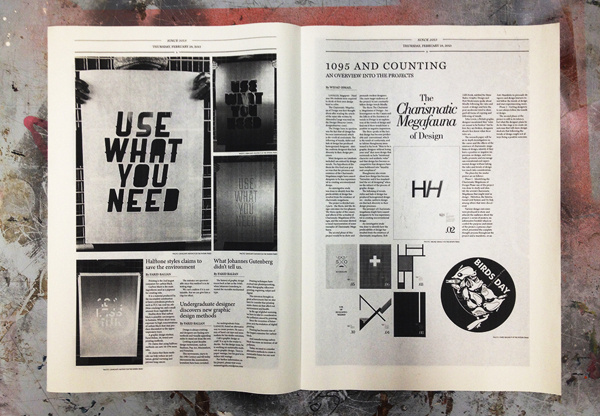 The Intern TImes, Self-Promotion on Behance #black
