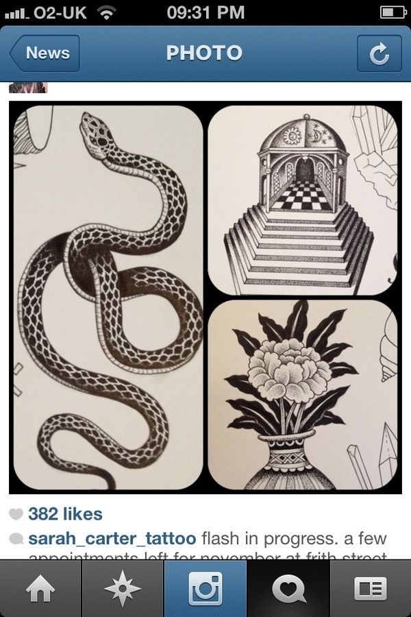20121021 093150 PM.jpg #flower #tattoo #snake