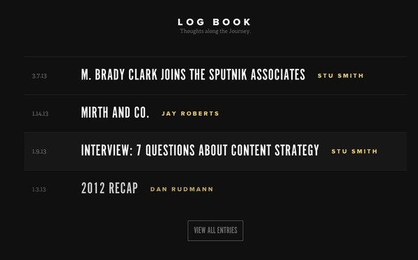 Blog List from Sputnik Creative › PatternTap #list #layout #web