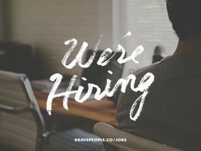 We're Hiring! #lettering #hand