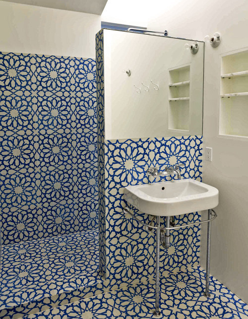 AlhambraBlueWhiteGranadaCementTile HR copy #interior #tiles #design #decor #deco #decoration