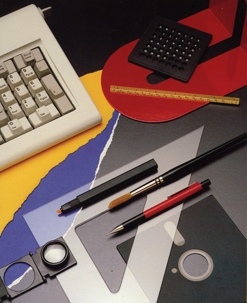 inspirationos #keyboard #designer #advertising #80s #pencil