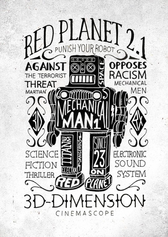 print2 #robot #design #typography