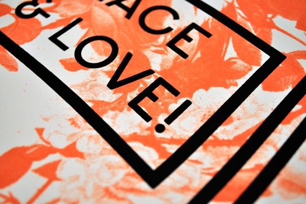 Peace&Love #print #design #graphic #screen #poster #typography