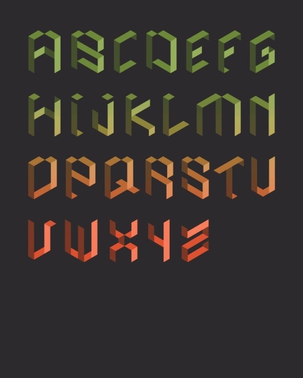 Typography inspiration example #357: Type Hello World #font #alphabet #type #typo #typography