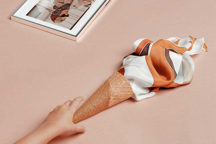 Conceptual and Surreal Handpainted Silk Photography by Mikel Muruzabal