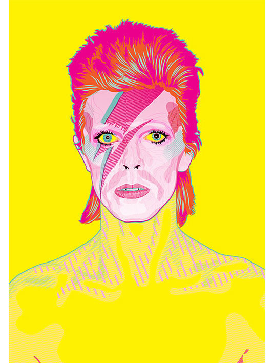 Bowie - Aladdin Sane - Illustration - Joe Murtagh
