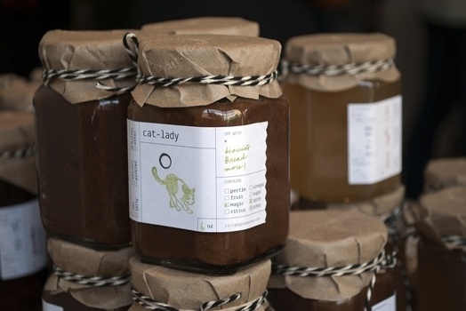 cat lady preserves #packaging #design #jam #cat