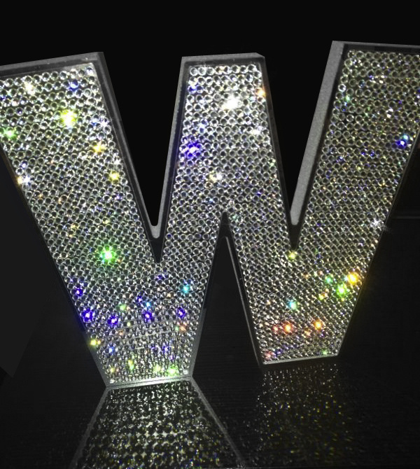 Swarovski + Typography #swarovski #typography