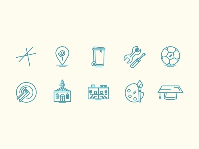 Editorial Line Icons #pictogram #icon #sign #picto #symbol