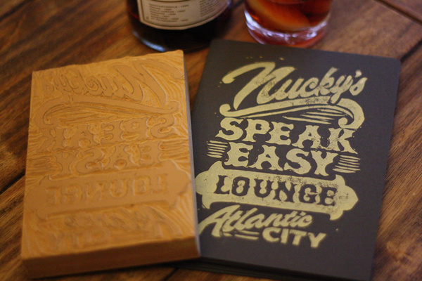Nucky's Speakeasy Lounge #handtype #letterpress