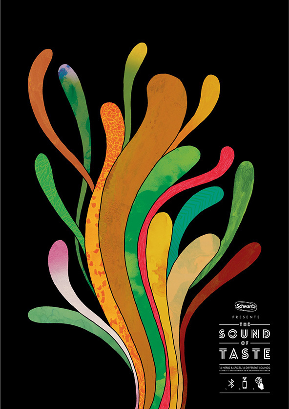 Poster acts as a touch screen #printing #illustration #design #graphic