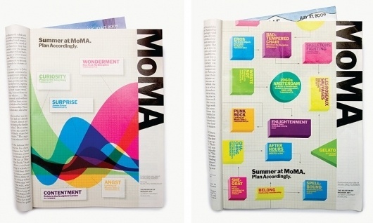 Summer Campaign 2009 - The Department of Advertising and Graphic Design #grid #layout #moma