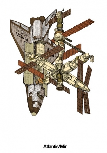 Evan Wakelin's drawings and stuff #shuttle #atlantis #nasa #mir #space #station