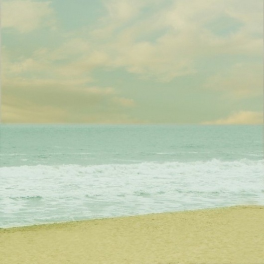 Dreamy Day at the Beach 8x8 Fine Art by lucysnowephotography #ocean #yellow #sea #green