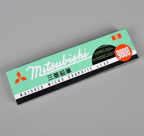 MITSUBISHI 9800 PENCILS 12-PACK :: HICKOREE'S HARD GOODS #lettering #script #packaging #typography #pencils #mitsubishi