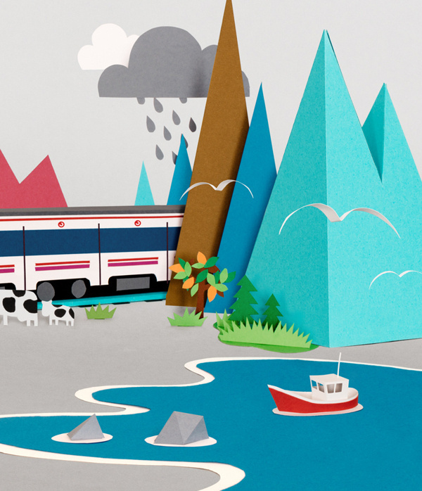 Paper Worlds on Behance #paper #art