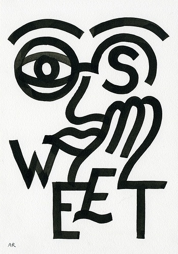 All sizes | Sweet | Flickr - Photo Sharing! #face #illustration #line #drawing