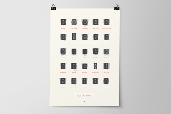 Typographic Footprint poster