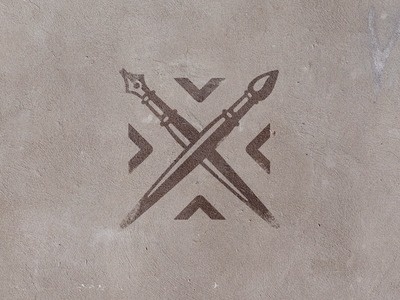 Sign #mark #logotype #branding #icon #tool #identity #pen #brush #logo