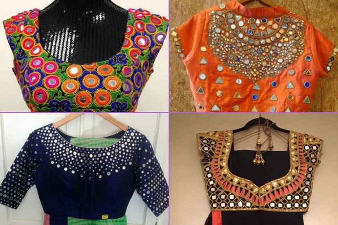 Rajasthani Mirror Work Blouse Designs