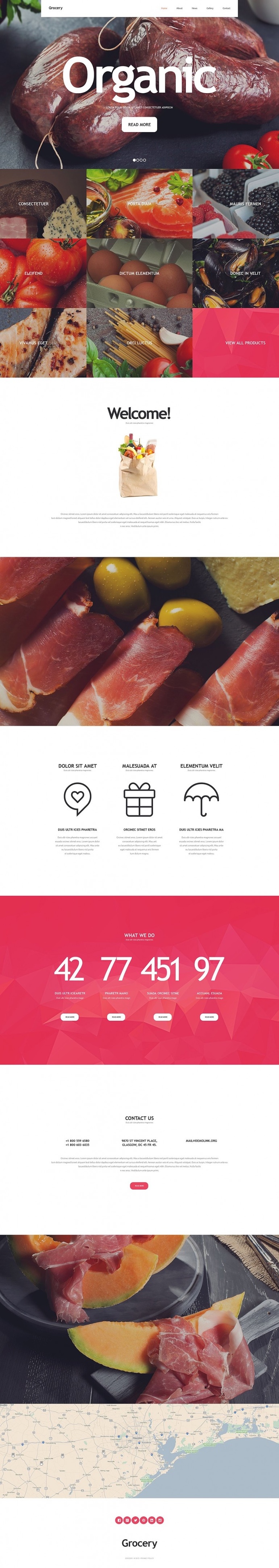 Food Store Website Template