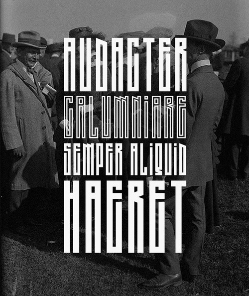 Audacter calumniare, semper aliquid haeret.Font in use : Opus Theorem coming soon at Fonts of Chaos. #fonts #font #white #b&w #quote #black #quotes #latin #typographism #and #typo #typography