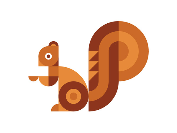 Ty Wilkins - Squirrel #icon #bold #squirrel #illustration #minimal #animal