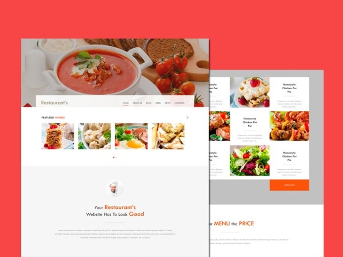 Free Restaurant Bootstrap Template
