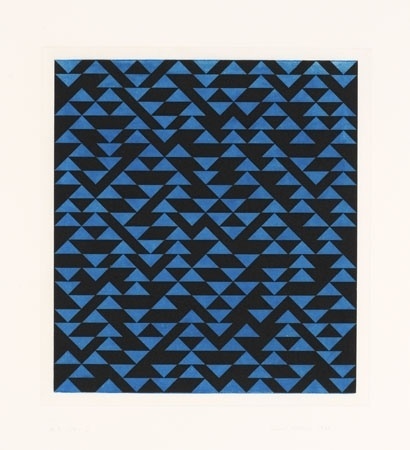The Josef & Anni Albers Foundation #anni #1976 #v #intaglio #geometric #aquatint #triangulated #etching #albers
