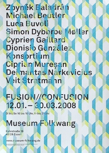 Museum Folkwang; Plakat : JUNG + WENIG #design #graphic #poster #typography